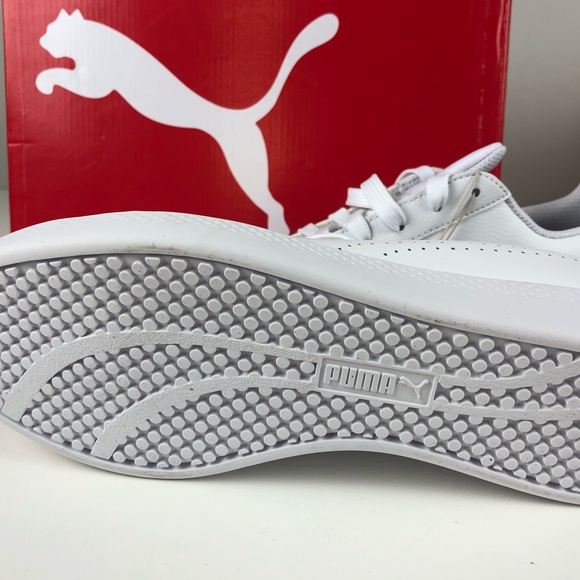 PUMA Smash Leather Performance Metallic Shoes NIB - Picture 5 of 7